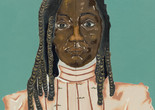 Dalton Paula. Liberata. 2020. Oil, pencil, and gold leaf on two joined canvases, 24 × 17 11/16&#34; (61 × 45 cm). The Museum of Modern Art, New York. Gift of Marie-Josèe and Henry R. Kravis in honor of Peter Reed. © Dalton Paula