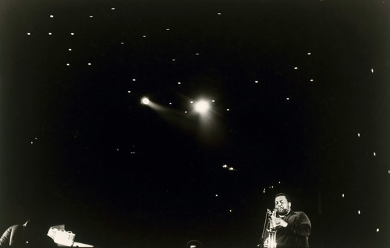 Ming Smith. Arthur Blythe in Orbit, Berlin, West Germany. 1981