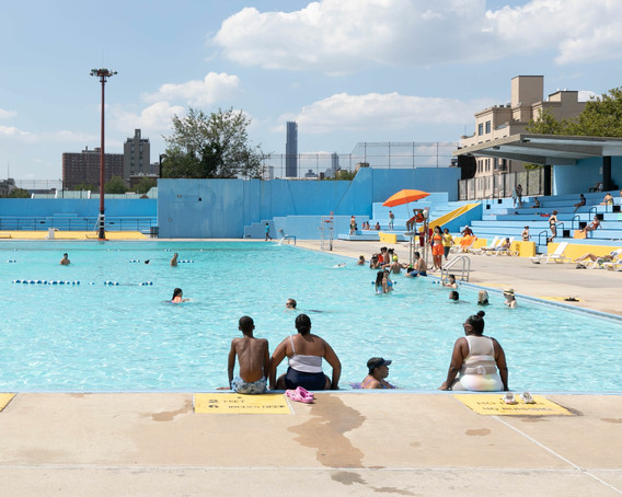 Only If. The People’s Pool. 2019–20. An existing shading structure of the Kosciuszko Pool designed by Morris Lapidus