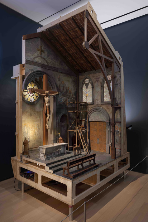 ShadowMachine. Church Set. 2019. On view in the exhibition Guillermo del Toro: Crafting Pinocchio