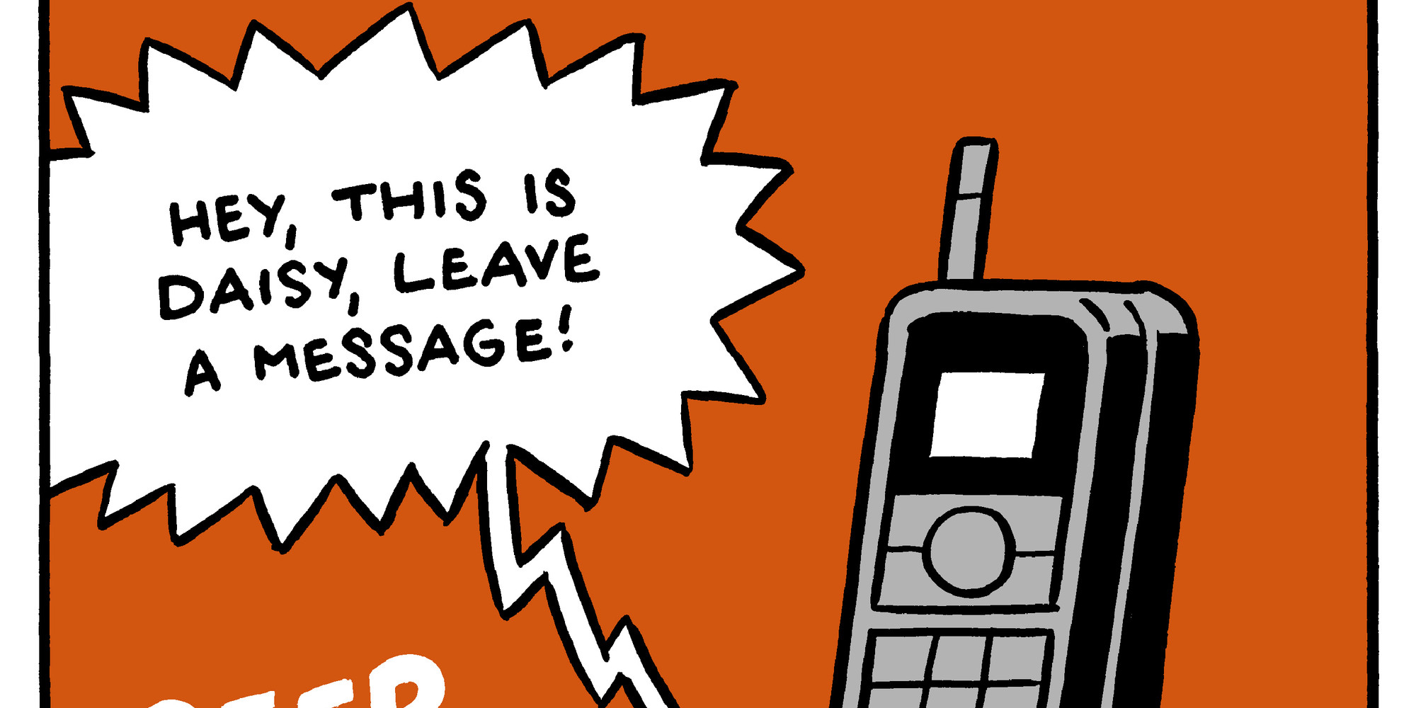 Panel from Jon Allen’s Leave a Message. Courtesy the artist