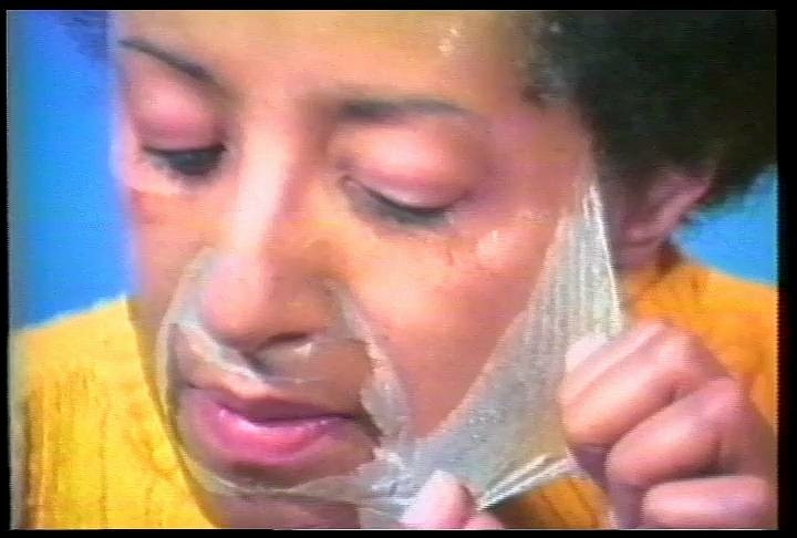 Still from Howardena Pindell’s Free, White and 21