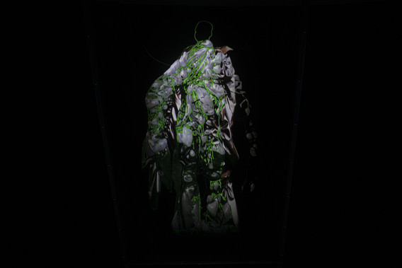 Sandra Mujinga, Flo, 2019, installation view, Bergen Kunsthall. Courtesy: the artist, The Approach, London and Croy Nielsen, Vienna. Photograph: Thor Brødreskift