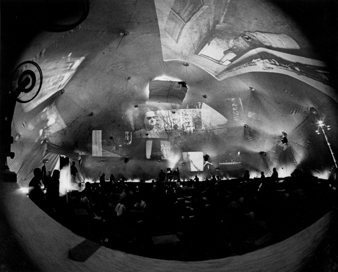 Stan VanDerBeek’s Movie Drome at Design-In, Central Park, New York, 1967