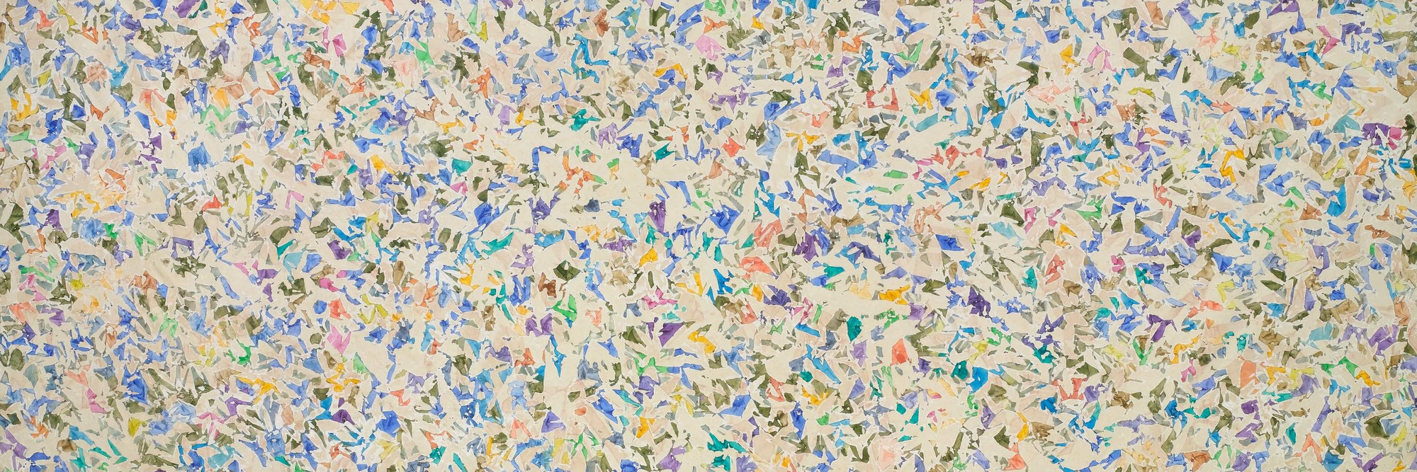 Simon Hantaï. Untitled [Suite &#34;Blancs&#34;]. 1973. Acrylic on canvas, 10&#39; 1/4&#34; x 15&#39; 3 1/4&#34; (305.3 x 466.5 cm). Acquired through the Carol Buttenwieser Loeb and Arnold A. Saltzman Funds