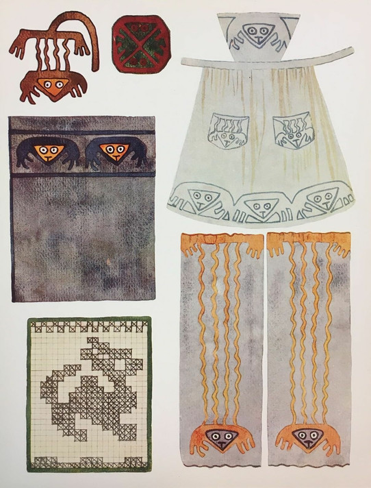 Elena Izcue. A page from Peruvian Art in Schools. 1924
