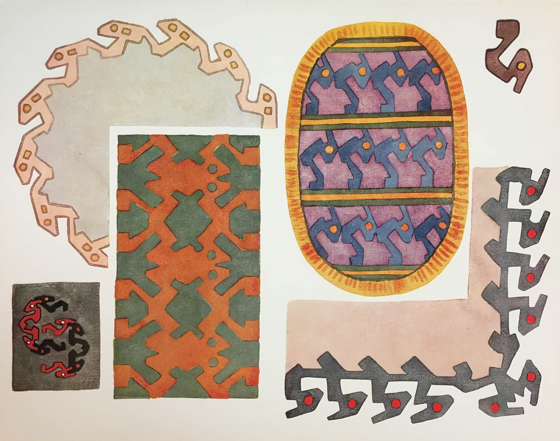 Elena Izcue. A page from Peruvian Art in Schools. 1924