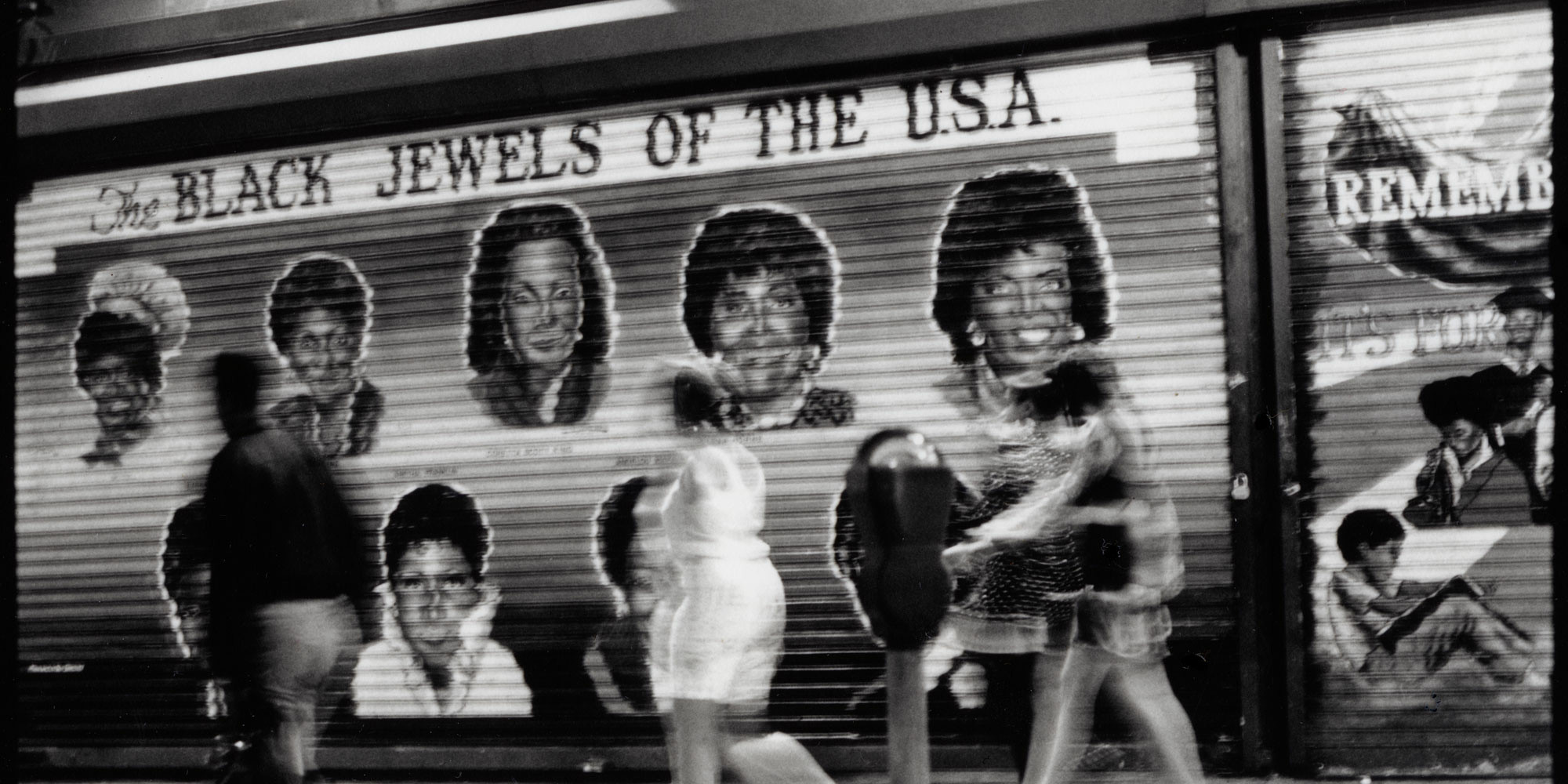 Ming Smith. The Black Jewels of the U.S.A. II. 1991. Gelatin silver print, dimensions variable. ©️ 2023 Ming Smith. Image courtesy Ming Smith
