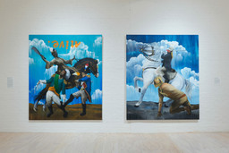 View of exhibition Umar Rashid: Ancien Regime 4, 5 ,6 on view at MoMA PS1 from September 22, 2022 to March 13, 2023. Image courtesy MoMA PS1. Photo: Steven Paneccasio.