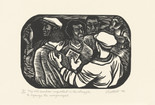 Elizabeth Catlett. My Role Has Been Important in the Struggle to Organize the Unorganized from the series The Black Woman. 1946, printed 1989. Linoleum cut from a series of 14 linoleum cuts, image: 6 × 9" (15.2 × 22.9 cm); sheet: 11 × 15" (27.9 × 38.1 cm). Acquired through the generosity of Erin and Peter Hess Friedland, and Modern Women’s Fund. © 2023 Elizabeth Catlett/Artists Rights Society (ARS), New York