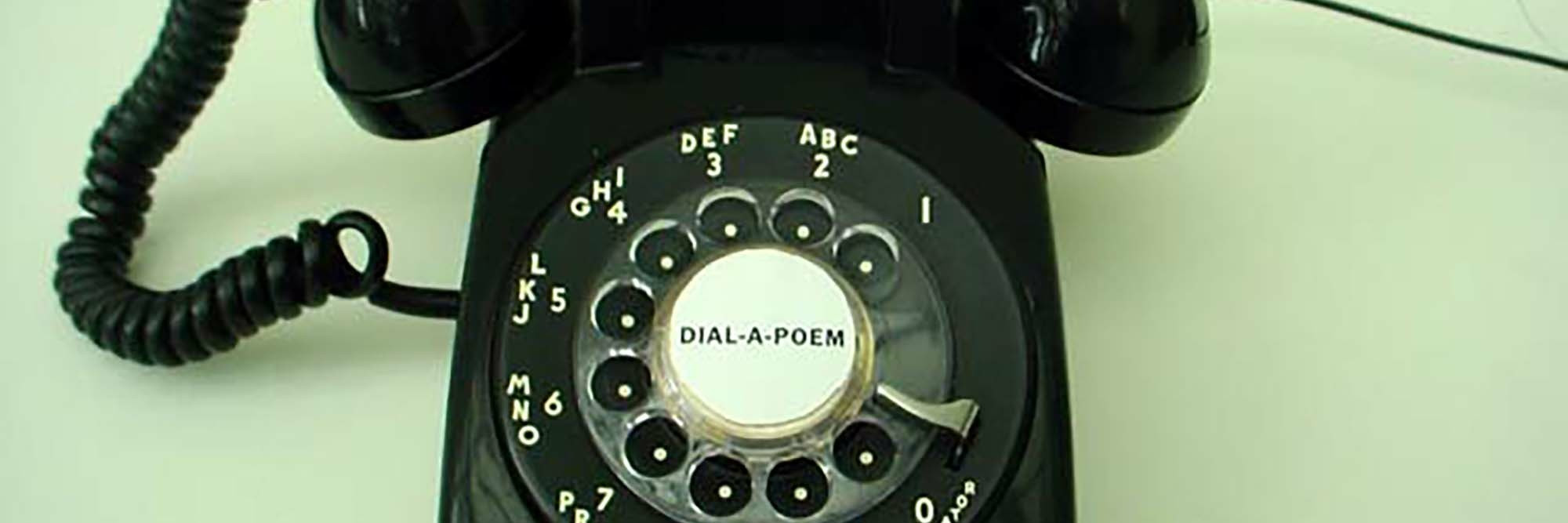 John Giorno. Dial-A-Poem. 1968/2012. Recordings of 200 poems by 80 poets, four telephones; original answering machine, telephone, reel-to-reel tape recorders, and microphone; printed and handwritten ephemera, dimensions variable. Acquired through the generosity of the International Council of The Museum of Modern Art in honor of Kynaston McShine. © 2023 John Giorno