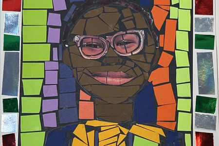 Cole Barnes. Untitled/Self Portrait. 2023. Collage. Photo: Amanda Bauer