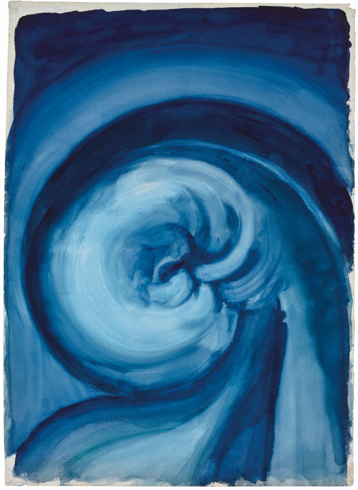 Georgia O’Keeffe. Blue I. 1916. Watercolor on paper