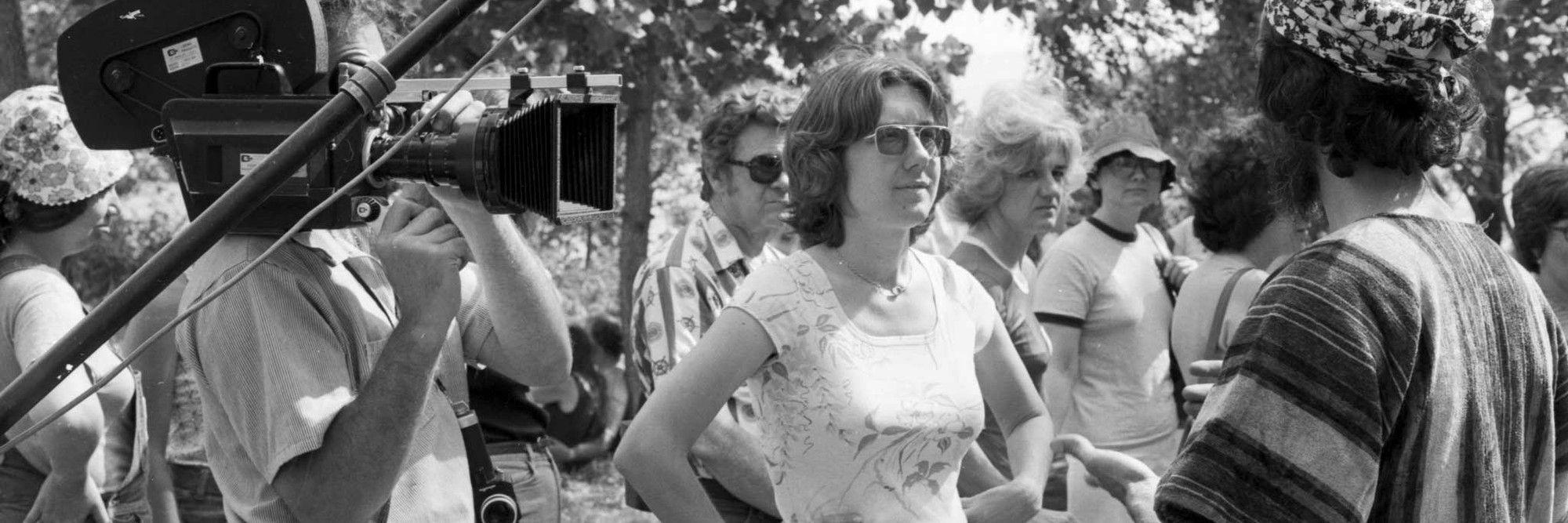 Julia Reichert on the set of Seeing Red: Stories of American Communists. 1983. USA. Directed by Julia Reichert, Jim Klein. Photo: Tony Heriza. Courtesy of Steven Bognar