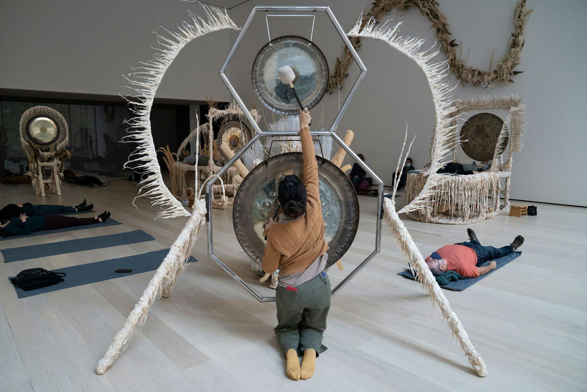 Healing sound baths held in conjunction with Guadalupe Maravilla: Luz y fuerza, October 30, 2021–October 30, 2022