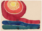 Georgia O’Keeffe. Evening Star No. III. 1917. Watercolor on paper on board: 8 7/8 x 11 7/8" (22.7 x 30.4 cm). The Museum of Modern Art, New York. Mr. and Mrs. Donald B. Straus Fund