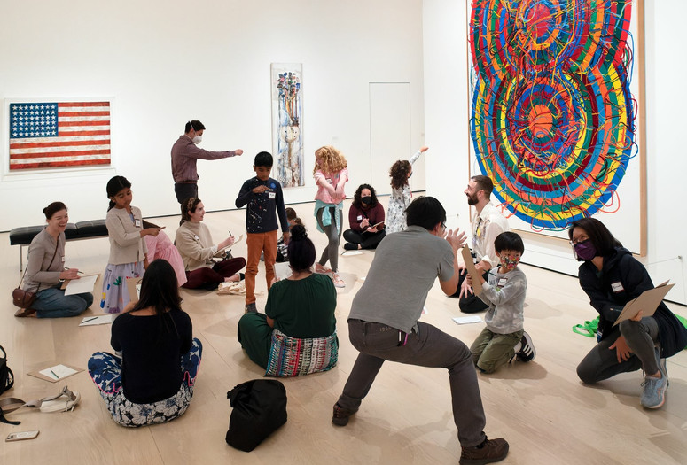 A Family Gallery Talk at MoMA, November 12, 2022. Photo: Martin Seck. Digital Image © 2023 The Museum of Modern Art, New York