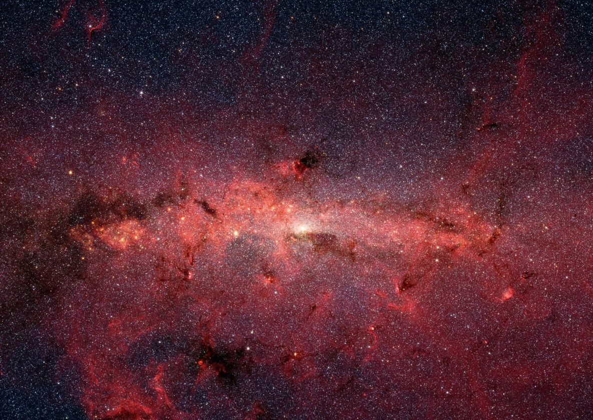 The Milky Way galaxy imaged using infrared light, 2019