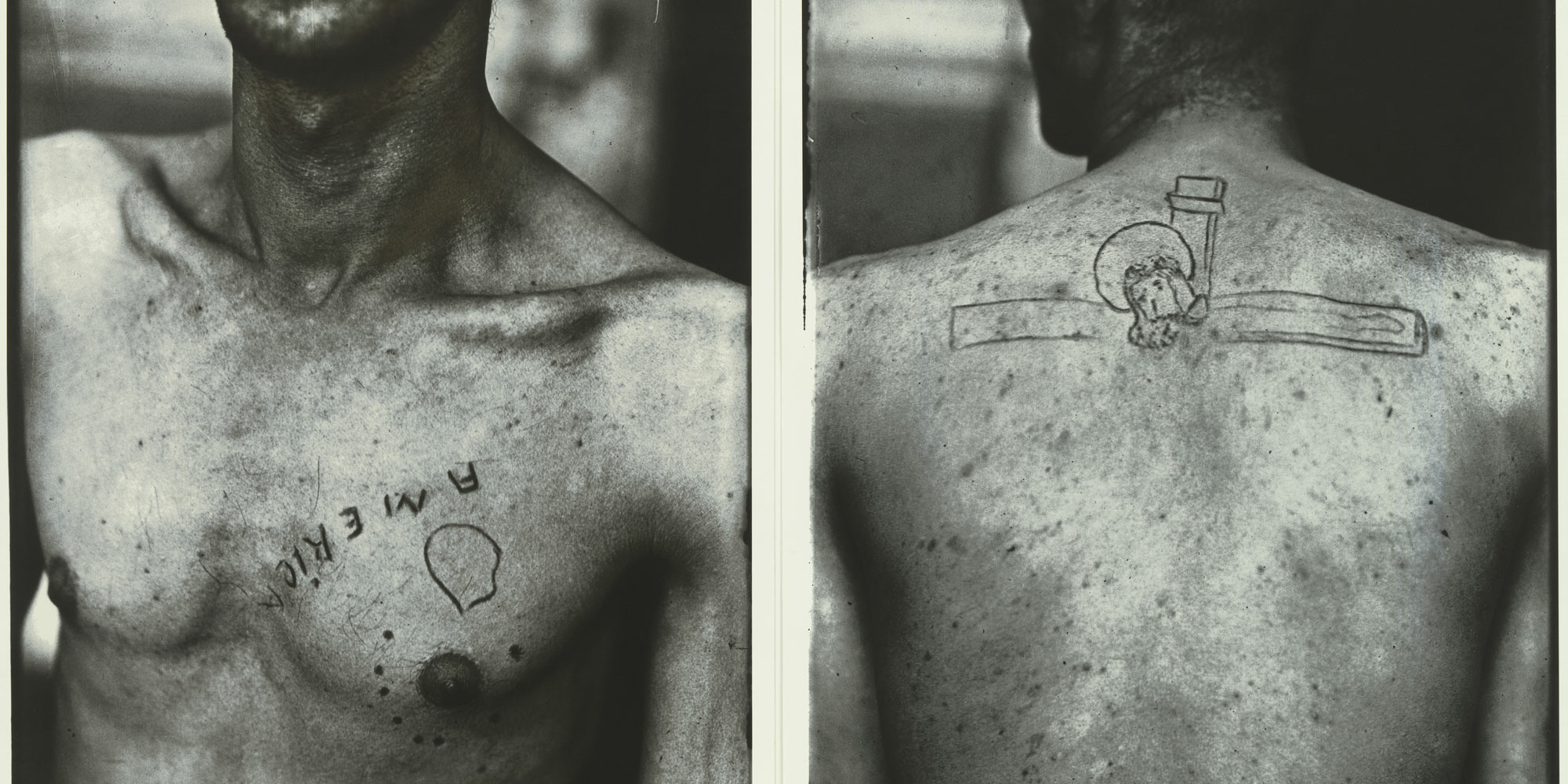 Rosângela Rennó. Untitled (America e Cristo). c. 1996–98. Inkjet print, 43 3/4 × 32" (111.1 × 81.3 cm). The Museum of Modern Art, New York. Gift of Lucille and Ron Neeley. © 2022 Rosângela Rennó