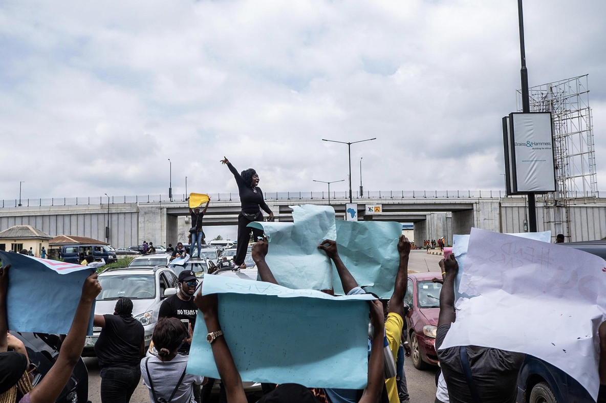 Yagazie Emezi. Untitled from #EndSARS. 2020