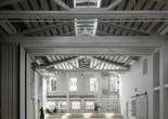 CO Adaptive. Timber Adaptive Reuse Theatre. 2017–21. View of the double-height assembly space at the Mercury Store