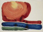 Georgia O’Keeffe. Evening Star No. II. 1917. Watercolor on paper. Courtesy Crystal Bridges Museum of American Art, Bentonville, Arkansas. Photography by Dwight Primiano. © 2023 Georgia O’Keeffe Museum/Artists Rights Society (ARS), New York