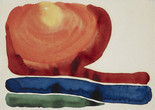 Georgia O’Keeffe. Evening Star No. II. 1917. Watercolor on paper. Courtesy Crystal Bridges Museum of American Art, Bentonville, Arkansas. Photography by Dwight Primiano. © 2023 Georgia O’Keeffe Museum/Artists Rights Society (ARS), New York
