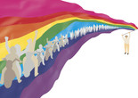 Illustration from The Rainbow Flag: Bright, Bold, and Beautiful by Kat Kuang. © The Museum of Modern Art, New York