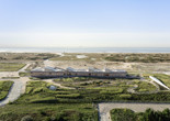 nARCHITECTS. Jones Beach Energy &amp; Research Center. 2018–20. Aerial view looking South East. Photograph by Michael Moran