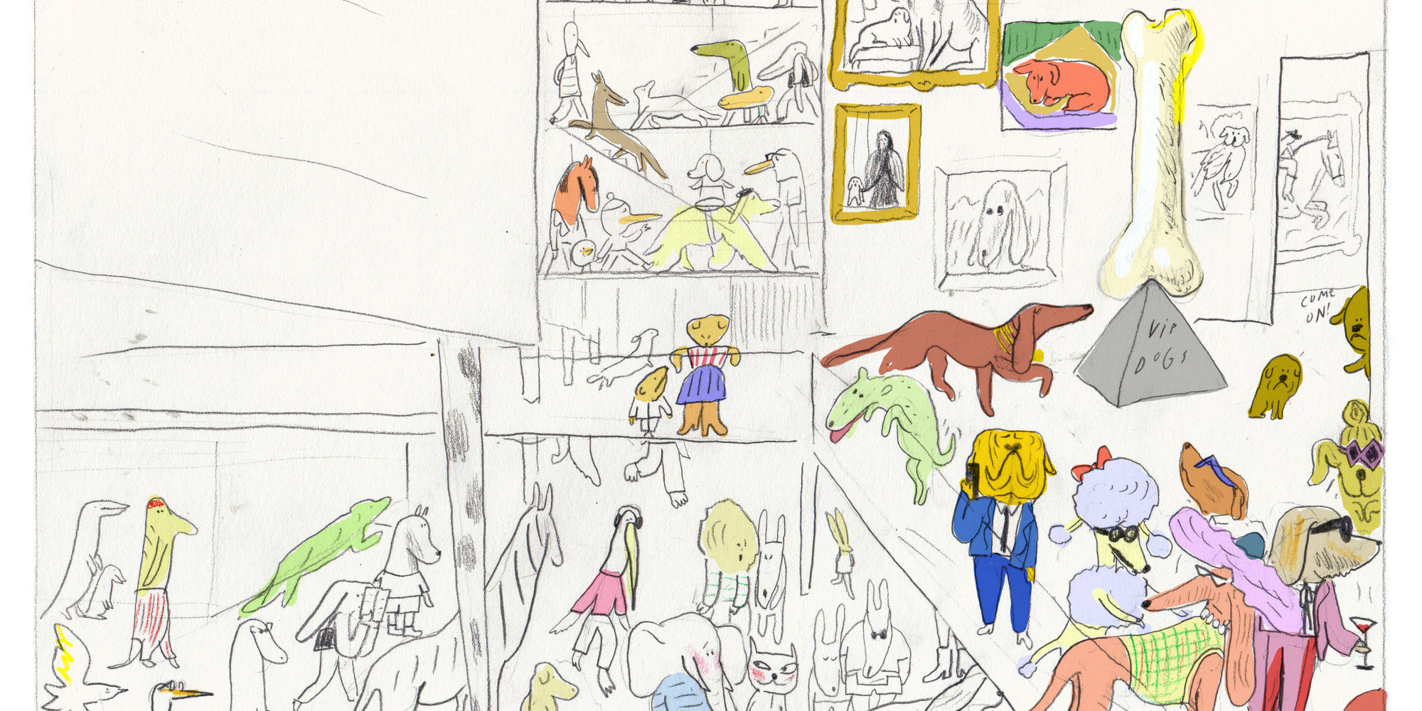 Mari Kanstad Johnsen’s Animals-Only Night at MoMA. 2023. Courtesy the artist