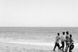 Akinbode Akinbiyi. Bar Beach, Victoria Island, Lagos from the series Sea Never Dry. 1999. Gelatin silver print, sheet: 39 3/8 × 39 3/8&#34; (100 × 100 cm). Courtesy of the artist. © Akinbode Akinbiyi