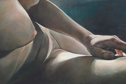 Joan Semmel. Night Light. 1978. Oil on canvas, 50 × 98&#34; (127 × 248.9 cm). Gift of Jeffrey M. Resnick in honor of Zina W. Davis. © Joan Semmel. Used by permission
