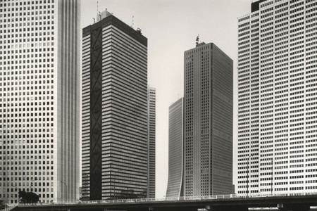 Thomas Struth. Shinjuku (Skyscrapers), Tokyo. 1986. Gelatin silver print, printed 1989, 16 5/8 × 23&#34; (42.2 × 58.5 cm). Horace W. Goldsmith Fund through Robert B. Menschel. © 2023 Thomas Struth