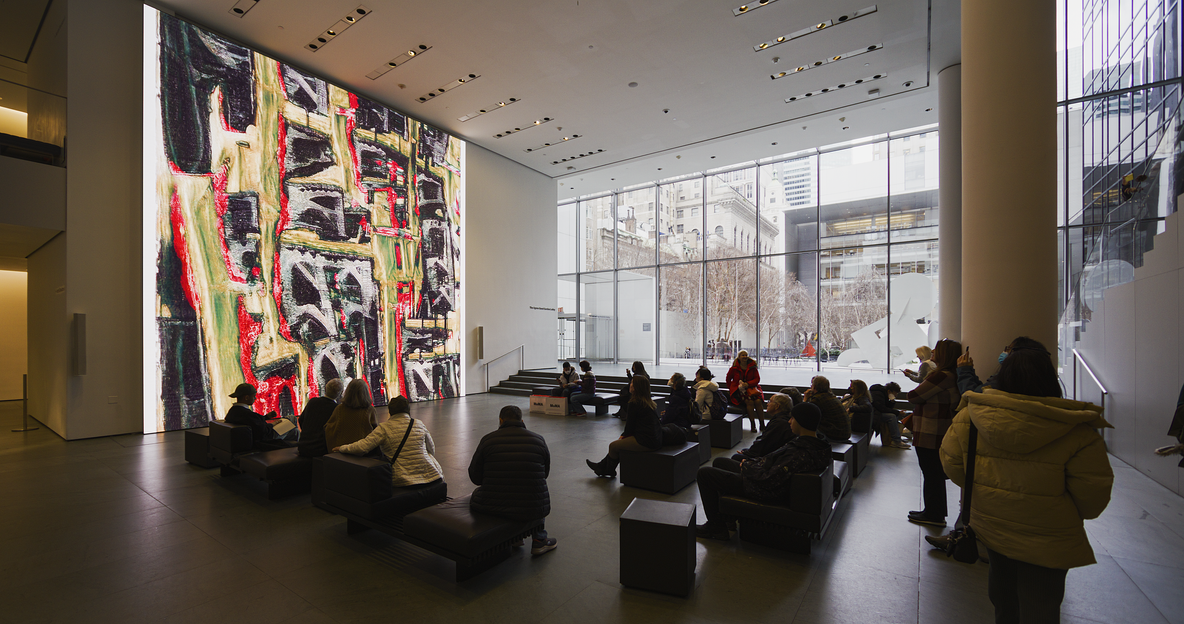 Installation view of Unsupervised