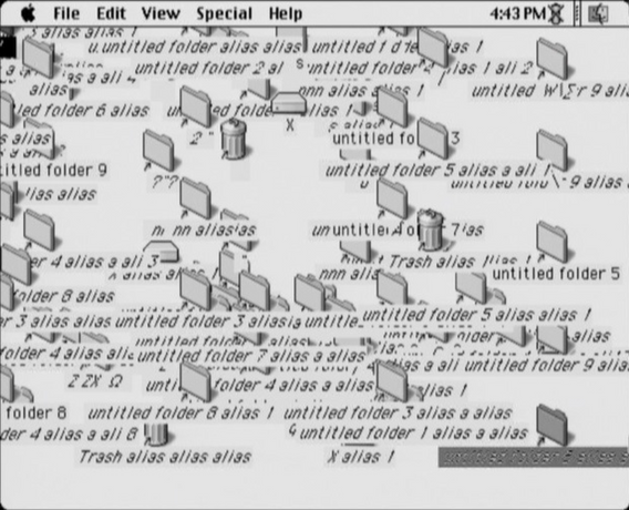 JODI, Joan Heemskerk, Dirk Paesmans. My%Desktop. 2002