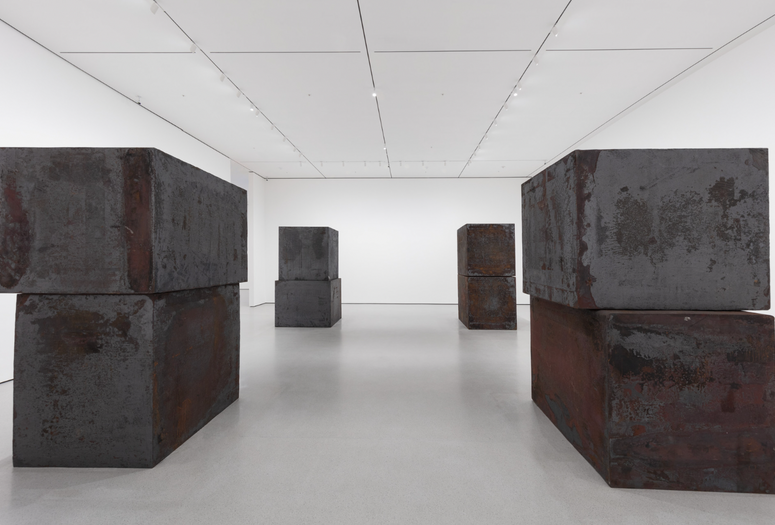 Richard Serra. Equal. 2015. Forged weatherproof steel, eight blocks, each block 60 × 66 × 72" (152.4 × 167.6 × 182.9 cm). Gift of Sidney and Harriet Janis (by exchange), Enid A. Haupt Fund, and Gift of William B. Jaffe and Evelyn A. J. Hall (by exchange)