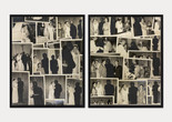 Rosângela Rennó. Untitled (El hombre gris) from the series Nuptias (2017–23). 2023. Diptych, mixed media and photographs