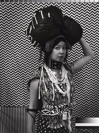 Stephanie Syjuco. Cargo Cults: Head Bundle. 2013–16. Inkjet print, 40 × 30&#34; (101.6 × 76.2 cm). The Museum of Modern Art, New York. Fund for the Twenty-First Century. © 2023 Stephanie Syjuco. Courtesy of the artist and Catharine Clark Gallery, San Francisco
