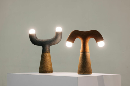 Adhi Nugraha. Cow Dung Lamps. 2021. Processed cow dung, PVA glue, and electronics. The Museum of Modern Art, New York. Committee on Architecture and Design Funds. Photo: Studio Periphery