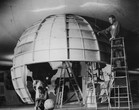 Installation view of the exhibition Airways to Peace, The Museum of Modern Art, New York, July 2–October 31, 1943. Photographic Archive. The Museum of Modern Art Archives, New York. IN236.28A