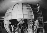 Installation view of the exhibition Airways to Peace, The Museum of Modern Art, New York, July 2–October 31, 1943. Photographic Archive. The Museum of Modern Art Archives, New York. IN236.28A