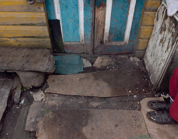 Stephen Shore. Elka Seltzer’s Front Door, Ovruch, Zhytomyr Province, Ukraine, July 31, 2012. 2012