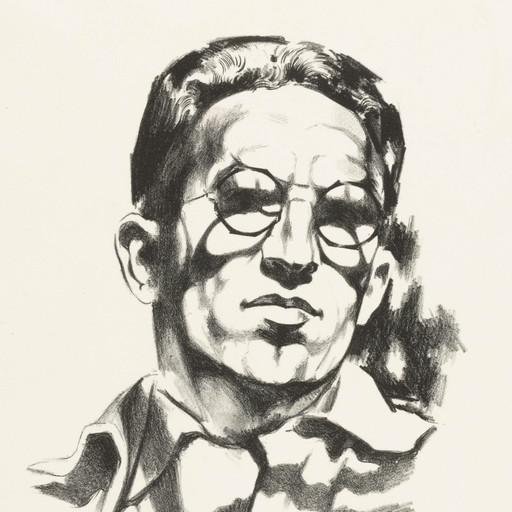 Louis Lozowick. Self portrait. 1930. Lithograph, 9 5/8 x 6 11/16&#34; (24.4 x 17 cm); sheet: 15 3/4 x 11 5/16&#34; (40 x 28.8 cm). Gift of Abby Aldrich Rockefeller. © Estate of Louis Lozowick, courtesy Mary Ryan Gallery, New York