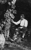 Unknown photographer. Karl Blossfeldt Examining Leaves. 1894. Karl Blossfeldt/Archiv Ann and Jürgen Wilde. © Karl Blossfeldt/Archiv Ann and Jürgen Wilde, Zürich/Artists Rights Society (ARS), New York 2014