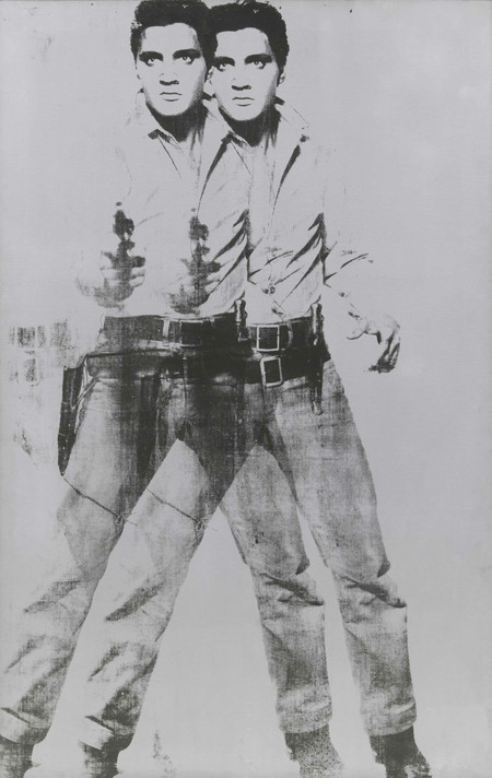 Andy Warhol. Double Elvis. 1963. Silkscreen ink and acrylic on canvas