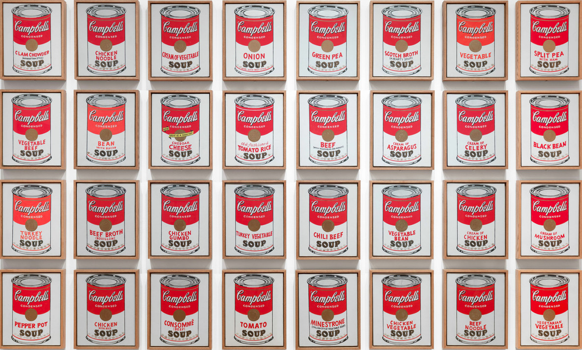 Campbell on sale soup warhol