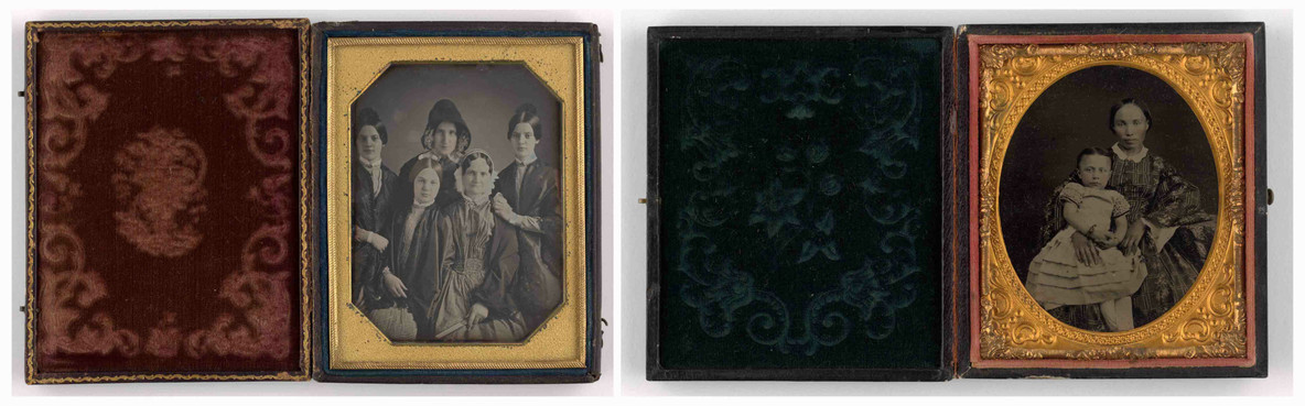 From left: Unidentified photographer. Untitled. Late 1840s; Unidentified photographer. Untitled. 1860s