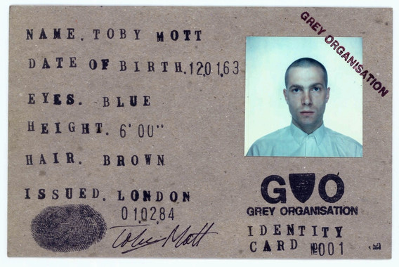 GO ID Card, issued February 1, 1984