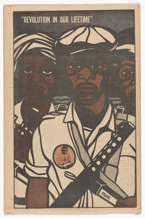Emory Douglas. The Black Panther newspaper, vol. 3, no. 29. 1969