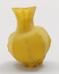 The Honeycomb Vase "Made by Bees" (Prototype)